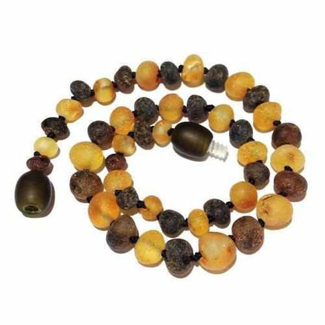 Adult Pippin Raw Green and Honey Baltic Amber Necklace Love Amber X