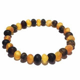 Adult Pippin Raw Green and Honey Baltic Amber Stretch Bracelet Love Amber X