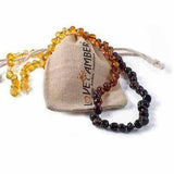 Adult Rainbow Bright Mixed Baltic Amber Necklace Love Amber X