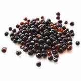 Adult Salem Gemstone Black Lava Rock and Dark Cherry Baltic Amber Bracelet Love Amber X