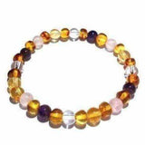 Adult Seraphina Gemstones and Honey Baltic Amber Bracelet Love Amber X