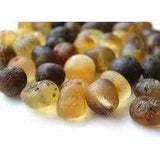 Adult Shingle Raw Mixed Baltic Amber Stretch Bracelet Love Amber X