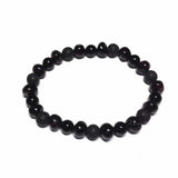 Adult Soteria Baltic Amber Shungite Lava Stone Beads Stretch Bracelet Love Amber X