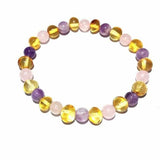 Adult Tara Honey Baltic Amber Gemstone Stretch Bracelet Love Amber X