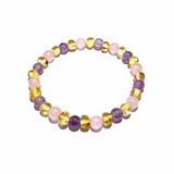 Adult Tara Honey Baltic Amber Gemstone Stretch Bracelet Love Amber X