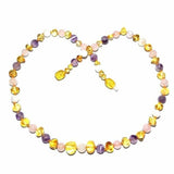 Adult TaraMoon Amber Moonstone Amethyst Rose Quartz Necklace Love Amber X