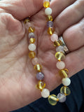 Adult Tara Moon Amber Moonstone Amethyst Rose Quartz Necklace Love Amber X