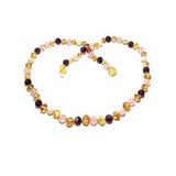 Adult TaraMoon Amber Moonstone Amethyst Rose Quartz Necklace Love Amber X