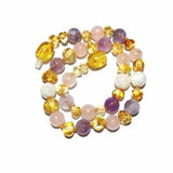 Adult Tara Moon Baltic Amber Moonstone Amethyst Rose Quartz Anklet Love Amber X