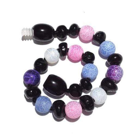Child All Sorts Pink Purple Agate Cherry Baltic Amber Anklet Bracelet Love Amber X