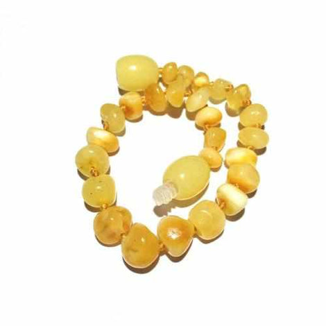 Child Ambrosia Polished Butterscotch Baltic Amber Anklet Bracelet Love Amber X