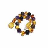 Child Aria Amethyst Labradorite Onyx and Lemon Baltic Amber Anklet Bracelet Love Amber X