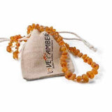 Child Bees Knees Raw Honey Baltic Amber Necklace Love Amber X