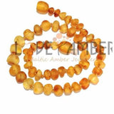 Child Bees Knees Raw Honey Baltic Amber Necklace Love Amber X