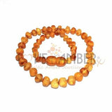 Child Bees Knees Raw Honey Baltic Amber Necklace Love Amber X