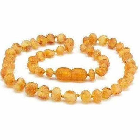 Child Bees Knees Raw Honey Baltic Amber Necklace Love Amber X