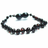 Child Blackforest Polished Dark Cherry Baltic Amber Anklet Bracelet Love Amber X