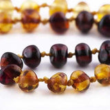 Child Boho Rainbow Mixed Baltic Amber Necklace Love Amber X