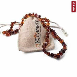 Child Brandy Snap Cognac Baltic Amber Necklace Love Amber X