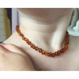 Child Brandy Snap Cognac Baltic Amber Necklace Love Amber X