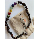 Child Chakra Rainbow After The Storm Mixed Cherry Baltic Amber Necklace Love Amber X