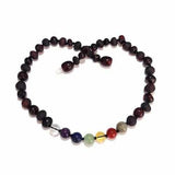 Child Chakra Rainbow After The Storm Mixed Cherry Baltic Amber Necklace Love Amber X