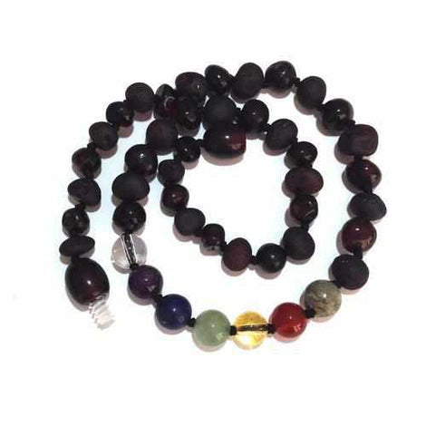 Child Chakra Rainbow After The Storm Mixed Cherry Baltic Amber Necklace Love Amber X