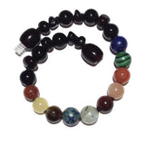 Child Cosmos Solar System Shungite Gemstone Baltic Amber Anklet Bracelet Love Amber X