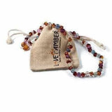 Child Dark Brigid Cognac Baltic Amber Fluorite Necklace Love Amber X