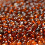 Child Dark Brigid Fluorite and Cognac Baltic Amber Anklet Bracelet Love Amber X