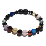 Child Dark Solace Amber Gemstone Anxiety Stress Anklet Bracelet Love Amber X