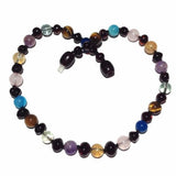 Child Dark Solace Amber Gemstone Anxiety Stress Necklace Love Amber X