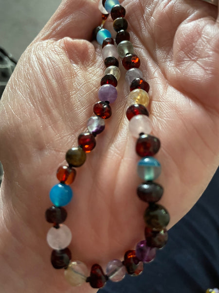 Amber necklace for deals anxiety