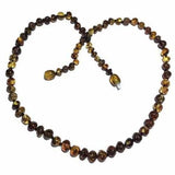 Child Earthy Polished Rare Green Baltic Amber Necklace Love Amber X