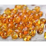 Child Eirene Gemstones and Honey Baltic Amber Anklet Bracelet Love Amber X