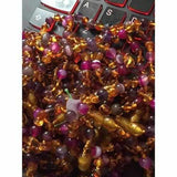 Child Emily Amethyst Purple Pink Agate and Honey Baltic Amber Anklet Bracelet Love Amber X