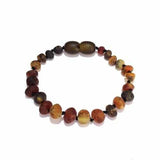 Child Enchanted Raw Green Baltic Amber Anklet Bracelet Love Amber X