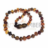 Child Enchanted Raw Green Baltic Amber Necklace Love Amber X