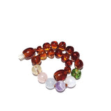 Child Freya Aquamarine Rose Quartz Amethyst Moonstone Citrine Peridot Honey Amber Anklet Bracelet Love Amber X