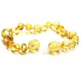 Child Goldirocks Polished Lemon Baltic Amber Anklet Bracelet Love Amber X