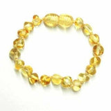 Child Goldirocks Polished Lemon Baltic Amber Anklet Bracelet Love Amber X