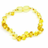 Child Goldirocks Polished Lemon Baltic Amber Anklet Bracelet Love Amber X