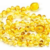 Child Goldirocks Polished Lemon Baltic Amber Bead Necklace Love Amber X