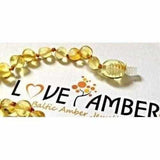 Child Goldirocks Polished Lemon Baltic Amber Bead Necklace Love Amber X