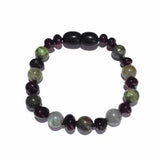 Child Helios Labradorite Bloodstone Polished Cherry Baltic Amber Anklet Bracelet Love Amber X