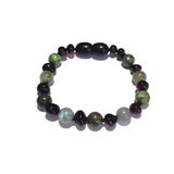 Child Helios Labradorite Bloodstone Polished Cherry Baltic Amber Anklet Bracelet Love Amber X