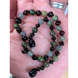 Child Helios Labradorite Bloodstone Polished Cherry Baltic Amber Necklace Love Amber X