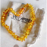 Child Honeypot Polished Honey Baltic Amber Anklet Bracelet Love Amber X