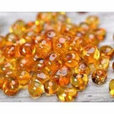 Child Jellybean Chakra Gemstones Polished Honey Baltic Amber Anklet Bracelet Love Amber X