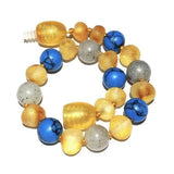 Child Lagoon Raw Honey Blue Howlite Labradorite Baltic Amber Anklet Calming Bracelet Love Amber X